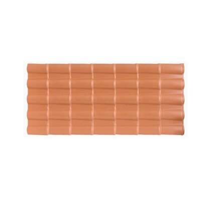 Telha Colonial PVC 5 Ondas Terracota Afort - Imagem 2