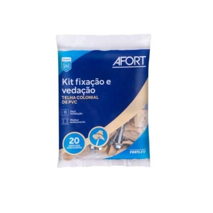 Kit de Vedação e Fixação para Telhas Plan Marfim Afort 20pç