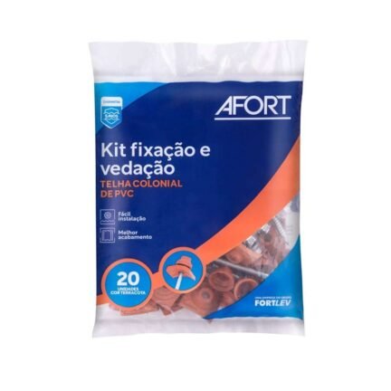 Kit de Vedação e Fixação para Telhas Colonial Terracota Afort 20pç