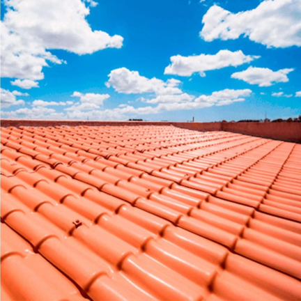 Telha Plan Colonial PVC 6 Ondas Terracota Afort - Imagem 2